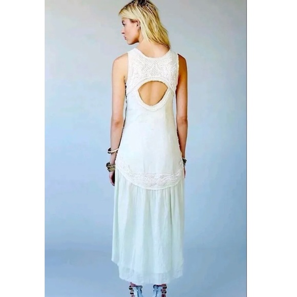 Free People Under The Sea Embellished Dress Beaded Size SP Retail $350 - Picture 2 of 11